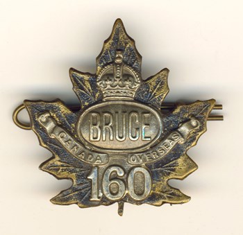 160th Bruce Battalion Cap Badge